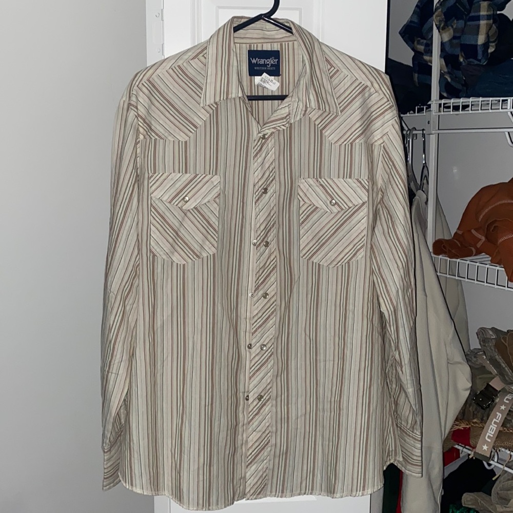 Vintage Wrangler Pearl Snap Long-sleeve